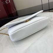 Gucci GG Milano Mini Top Handle Bag In White 01 Size 21 x 12.5 x 4.6 cm - 6