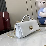 Gucci GG Milano Mini Top Handle Bag In White 01 Size 21 x 12.5 x 4.6 cm - 5