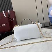 Gucci GG Milano Mini Top Handle Bag In White 01 Size 21 x 12.5 x 4.6 cm - 3