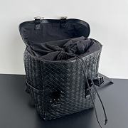 Bottega Veneta Intrecciato Flap Backpack Black Size 38 x 26 x 15 cm - 3