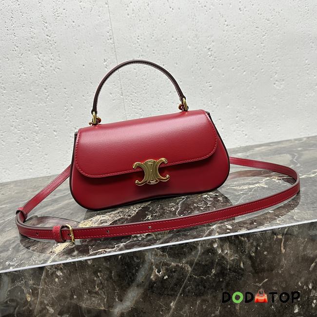 Celine Lola Mini Baguette Red Size 20 x 11.5 x 5 cm - 1