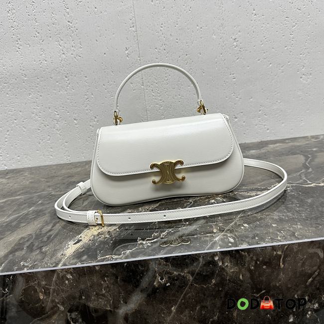 Celine Lola Mini Baguette White Size 20 x 11.5 x 5 cm - 1