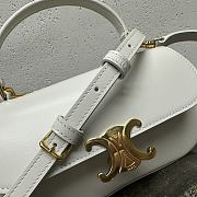 Celine Lola Mini Baguette White Size 20 x 11.5 x 5 cm - 4