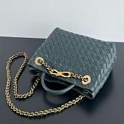 Bottega Veneta Andiamo Navy Blue Gold Hardware Size 25 cm - 4