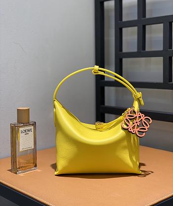 Loewe Cubi Leather Bag Yellow Size 21 x 17 x 12.5 cm