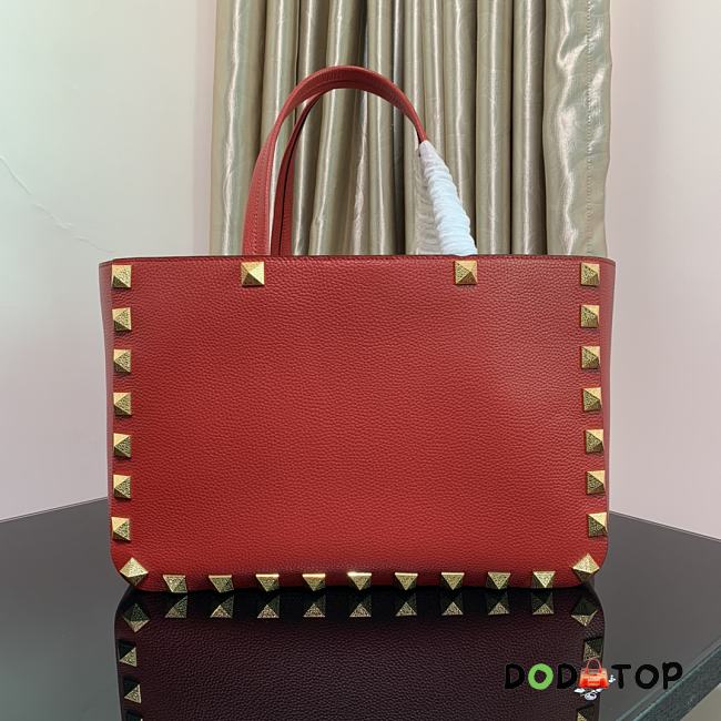 Valentino Garavani Rockstud Tote Red Size 40 × 27 × 20 cm - 1