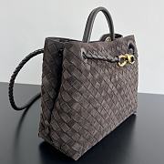  Bottega Veneta Andiamo Medium Intrecciato Suede Tote Brown Size 32 x 25 x 11 cm - 6