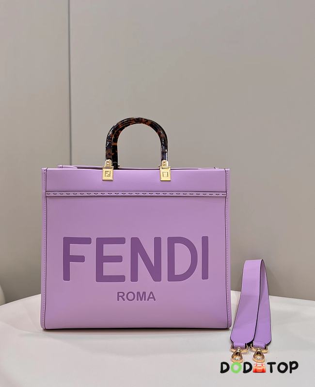 Fendi Sunshine Tote Bag Purple Size 36 x 13 x 32 cm - 1