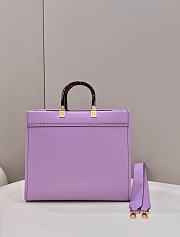 Fendi Sunshine Tote Bag Purple Size 36 x 13 x 32 cm - 5