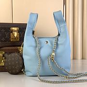 Louis Vuitton Atlantis BB Handbag M11387 Light Blue Size 17 x 17 x 7 cm - 4