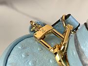 Louis Vuitton Vanity Chain Pouch Light Blue Ostrich Size 19 x 11.5 x 6.5 cm - 5