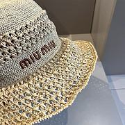 Miu Miu Woven Fabric Hat - 4