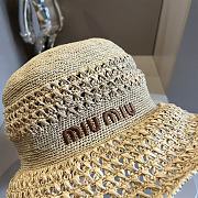 Miu Miu Woven Fabric Hat - 3