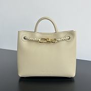 Bottega Veneta Andiamo Small Handbag Light Cream Yellow Size 25 x 22 x 10 cm - 1