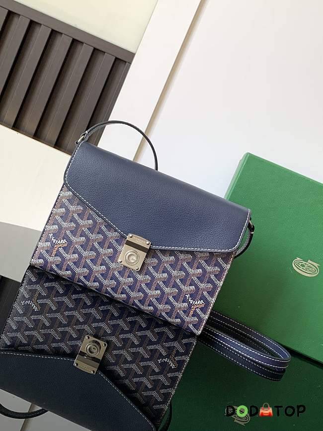 Goyard Chypre Crossbody Bag Dark Blue Size 21 x 4 x 16 cm - 1