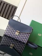 Goyard Chypre Crossbody Bag Dark Blue Size 21 x 4 x 16 cm - 1