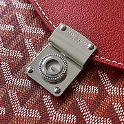 Goyard Chypre Crossbody Bag Dark Red Size 21 x 4 x 16 cm - 6