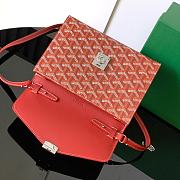 Goyard Chypre Crossbody Bag Dark Red Size 21 x 4 x 16 cm - 4