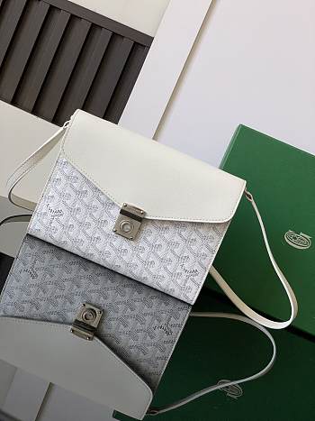 Goyard Chypre Crossbody Bag White Size 21 x 4 x 16 cm