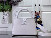 Louis Vuitton Capucines Mini Handbag M25256 White Size 13.6 x 8 x 21 cm - 1