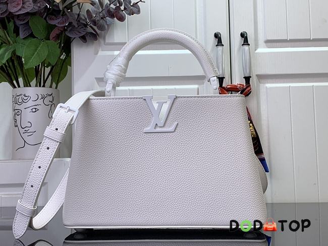 Louis Vuitton Capucines BB Handbag M25256 White Size 17.3 x 9 x 27 cm - 1