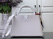 Louis Vuitton Capucines BB Handbag M25256 White Size 17.3 x 9 x 27 cm - 1