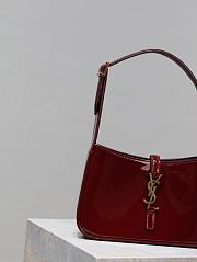 YSL Le5A7 Bag Red Patent Leather Size 25 x 14 x 6 cm - 5