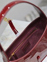 YSL Le5A7 Bag Red Patent Leather Size 25 x 14 x 6 cm - 2