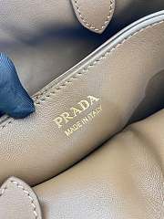 Prada Double Shopping Bag Brown Suade Size 32 x 23 x 11 cm - 6