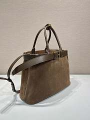 Prada Double Shopping Bag Brown Large Suade 37.5 x 27.5 x 14 cm - 6