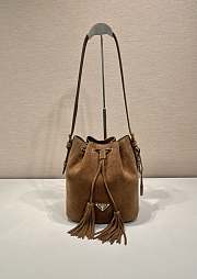 Prada Suade Bucket Bag Brown Size 25 x 22 x 13 cm - 1