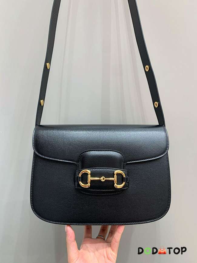 Gucci 1955 Horsebit Bag Black 01 Size 25 x 18 x 8 cm - 1