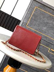 Chanel CF Caviar Gold Coin Burgundy Size 13 x 17.5 x 6 cm - 3