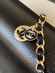 Chanel CF Caviar Gold Coin Black Size 22 x 13 x 7 cm - 6