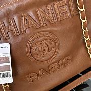 Chanel Large Shopping Bag Cowhide Wool Size 38 cm - 2