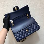 Chanel CF Lambskin Gold Hardware Dark Blue Size 25.5 cm - 4