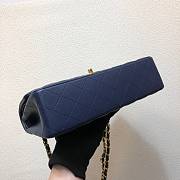 Chanel CF Lambskin Gold Hardware Dark Blue Size 25.5 cm - 5