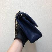 Chanel CF Lambskin Gold Hardware Dark Blue Size 25.5 cm - 6