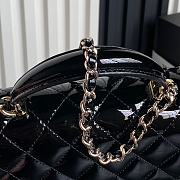 Chanel Mini CF Handle Handbag Black Patent Leather Size 20 x 12 x 6 cm - 2