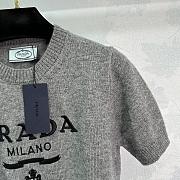 Prada Fine Knit Logo Sweatshirt  - 2