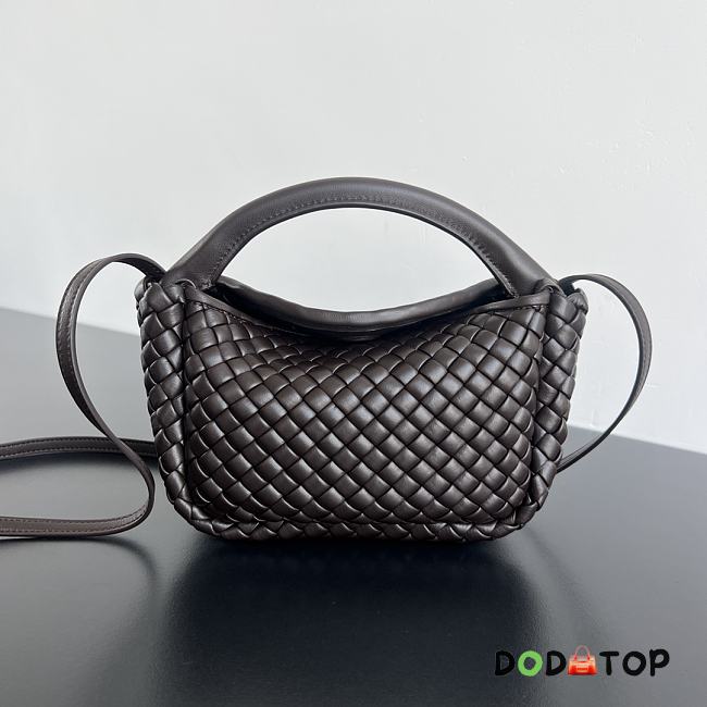 Bottega Veneta Mini Cobble Dark Brown Size 23 x 11 x 8 cm - 1