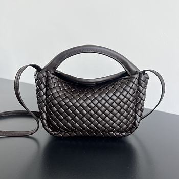 Bottega Veneta Mini Cobble Dark Brown Size 23 x 11 x 8 cm