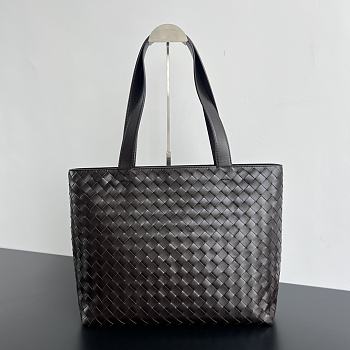 Bottega Veneta Large Leather Tote Bag Dark Brown Size 35 x 44 x 17 cm