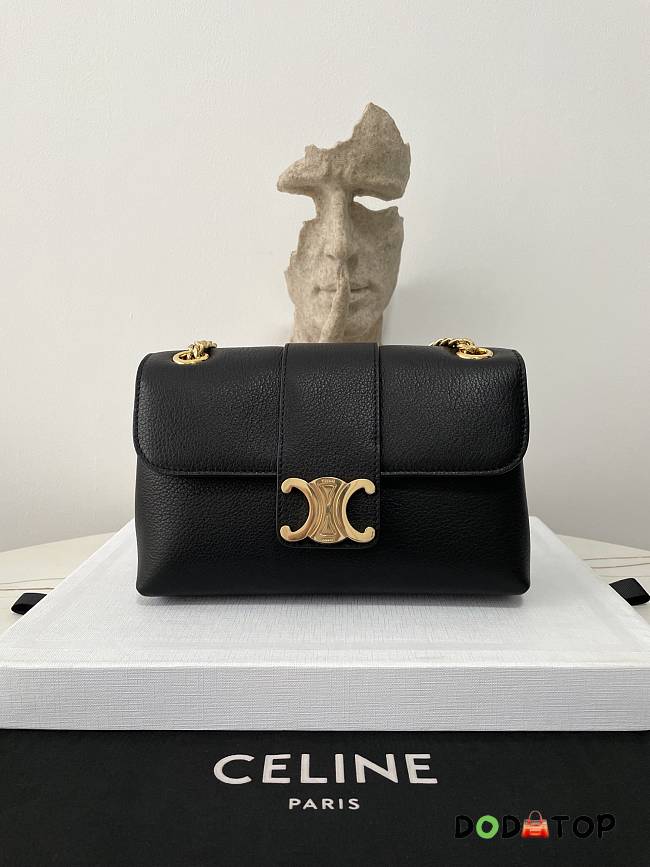 Celine Medium Victoire Bag Black Size 23.5 × 14 × 8 cm - 1