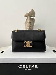 Celine Medium Victoire Bag Black Size 23.5 × 14 × 8 cm - 1