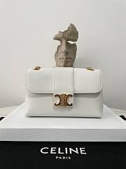 Celine Medium Victoire Bag White Size 23.5 × 14 × 8 cm - 1