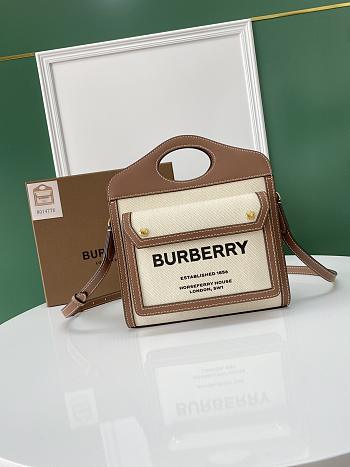 Burberry Canvas Brown Size 23 x 6 x 26.5 cm