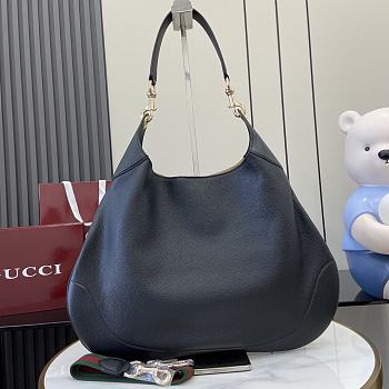 Gucci Body Double Lock Medium Shoulder Bag Black Size 49 x 46 x 4 cm