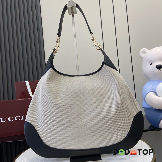 Gucci Body Double Lock Medium Shoulder Bag Canvas Leather Size 49 x 46 x 4 cm - 1