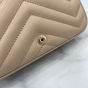 Gucci GG Marmont Super Mini Handbag Light Apricot Size 16.5 x 10 x 4.5 cm - 5